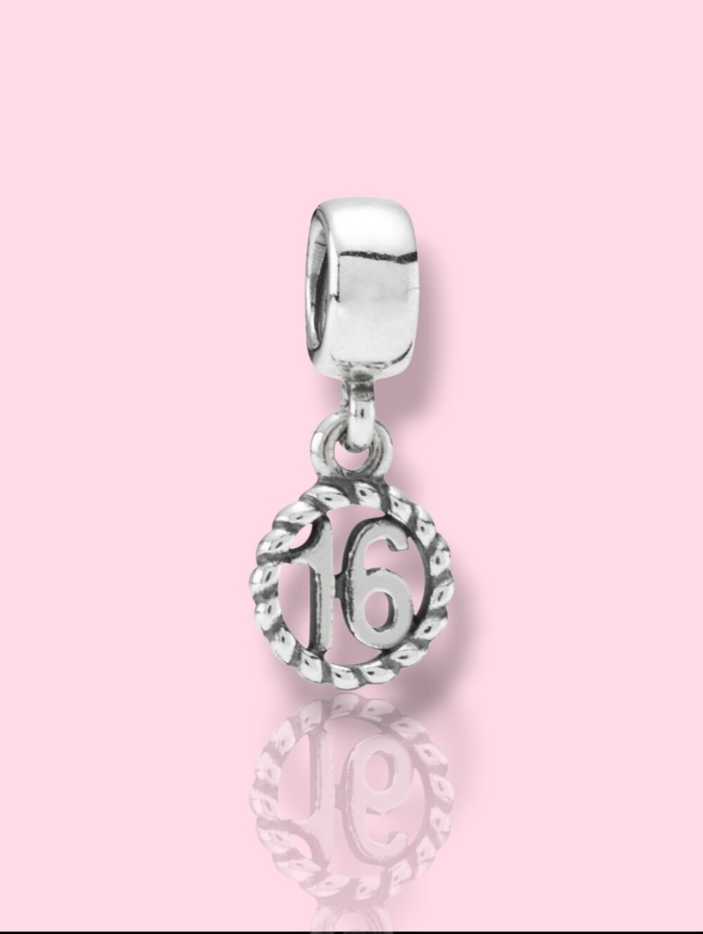 PANDORA Sterling Silver Sweet 16 Birthday Dangle Charm Retired